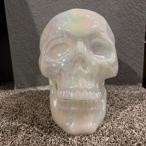10" Large Plated Skull Halloween Decorative Prop - Hyde and EEK! Boutique™